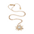 Sunburst Necklace - White Mother Of Pearl - Gold