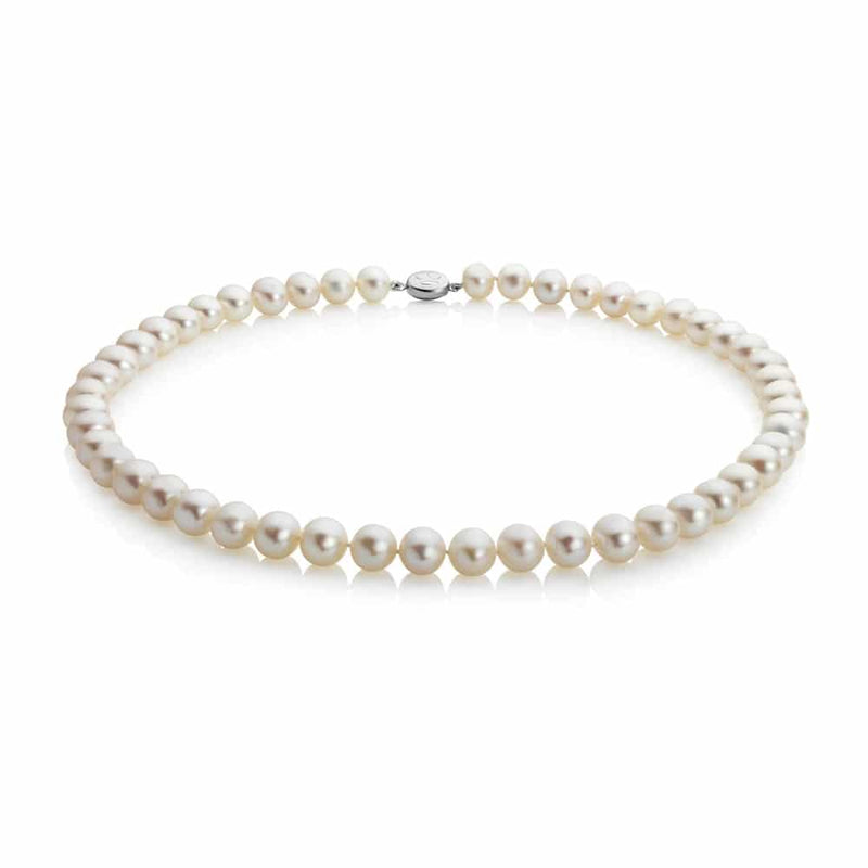 Freshwater Pearl Necklace - Silver - 1510201