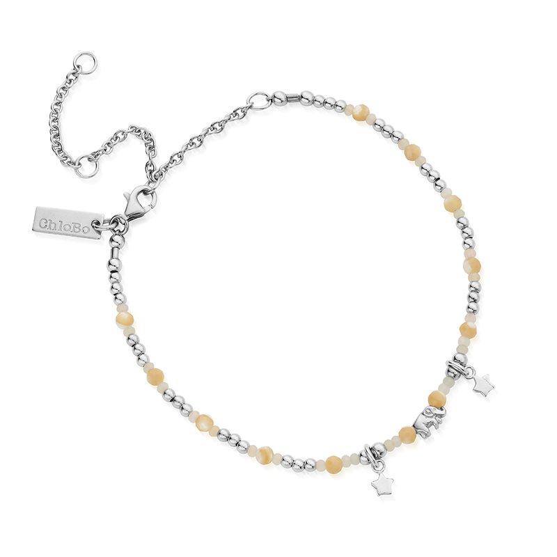 Elephant Enchantment Anklet - Silver - SANAP12014038