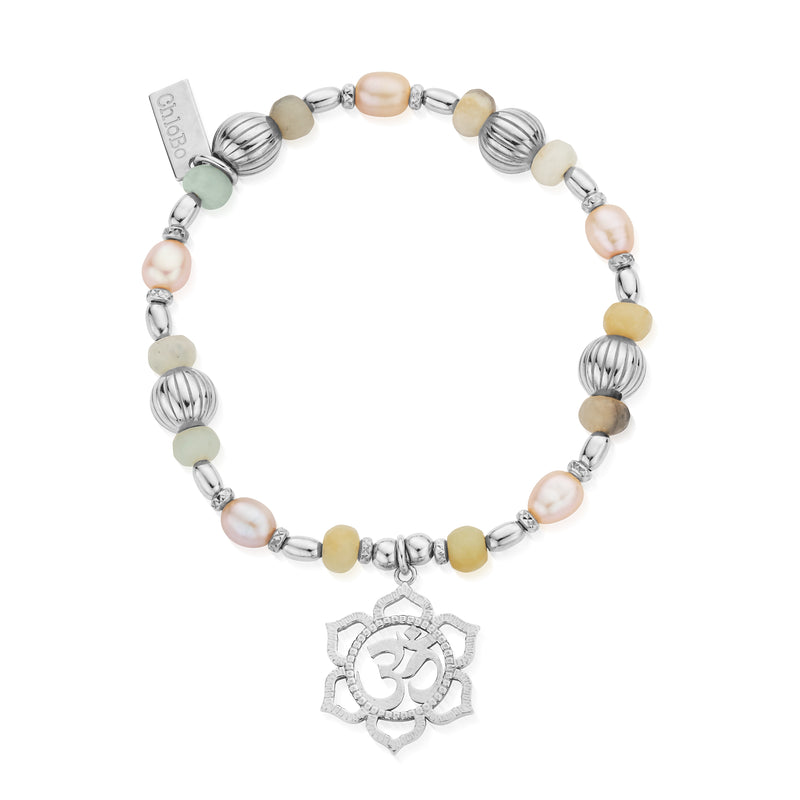 Divine Lotus Bracelet - Silver - SBAP3528