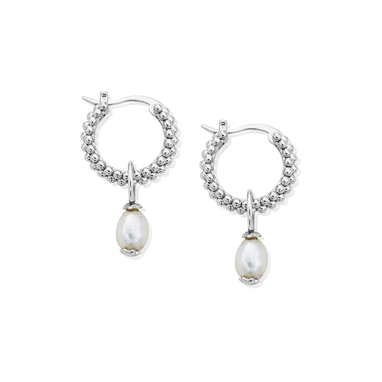 Tale Of Tide Hoop Earrings - Silver - SEHSP