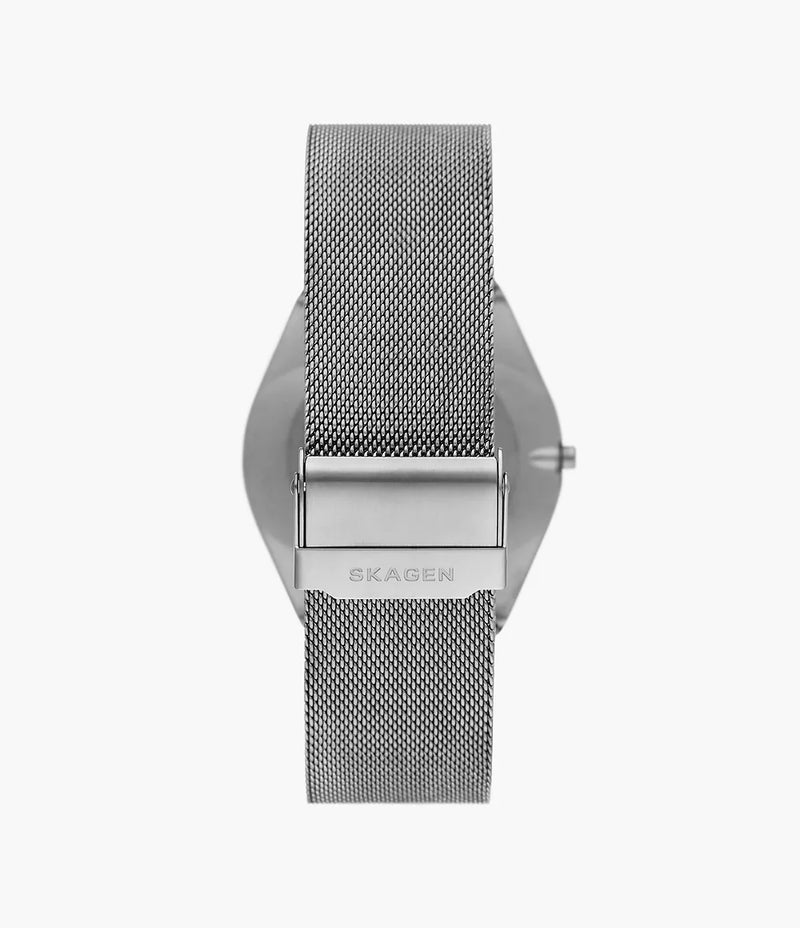 Grenen Ultra Slim Two-Hand Gents Watch - Charcoal/Blue - SKW6829