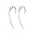 Hook Earrings, Large - Silver - HT009.SSNAEOS