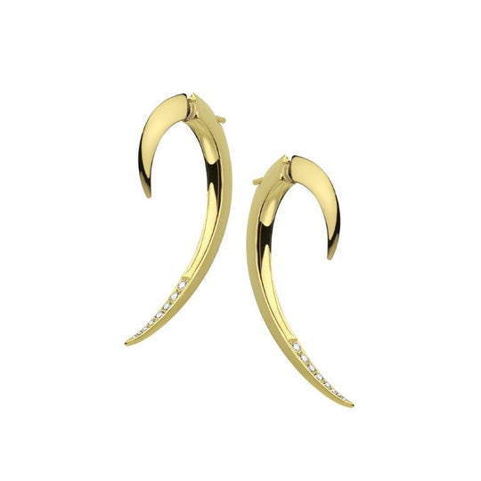Hook Diamond Earrings - Gold Vermeil - HT010.YVWHEOS