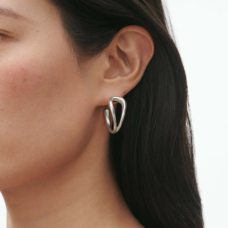 Mercy Earhoop Earrings - Silver - 20001840
