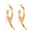Flick CZ Earrings - Gold