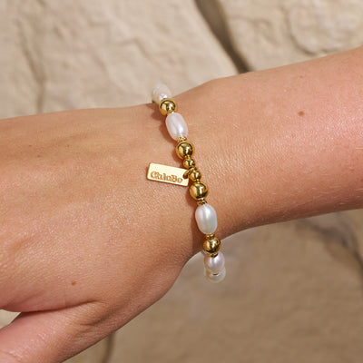 Ocean Pearl Bracelet - Gold - GBLPFR