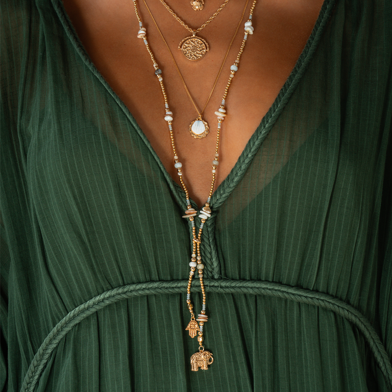 Strength & Spirit Lariat Necklace - Silver - SNLAP35242005