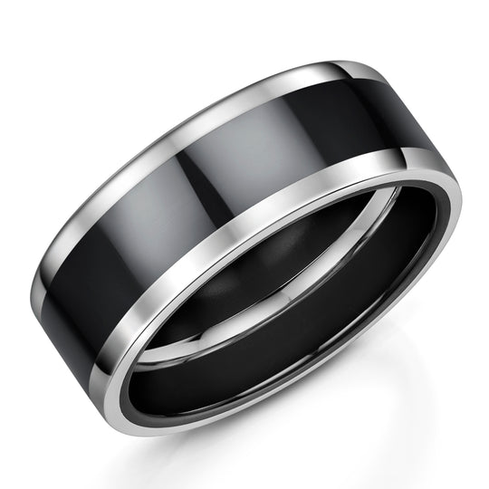 Zirconium & Platinum Wedding Ring