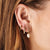 Polaris Mini Star Hoop Earrings - Gold - 52012YNOE