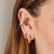 Polaris Mini Star Hoop Earrings - Gold - 52012YNOE