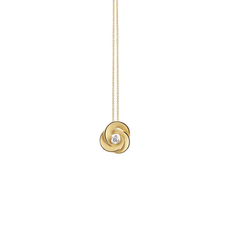 Desert Rose Diamond Pendant - 18ct Yellow Sunrise Gold