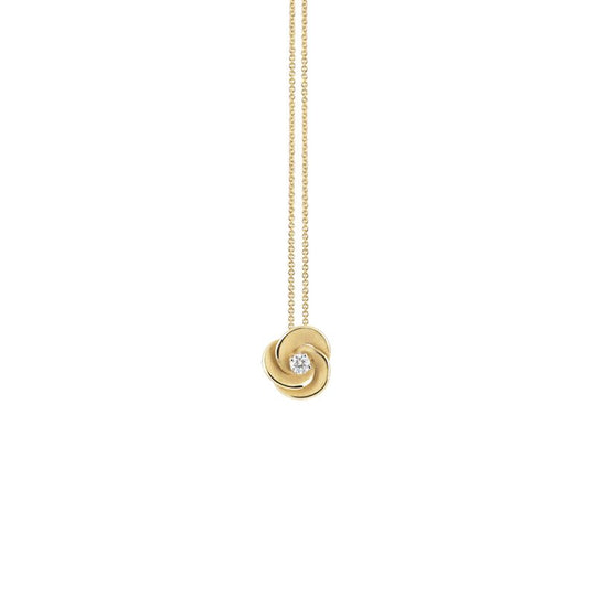 Desert Rose Diamond Pendant - 18ct Yellow Sunrise Gold