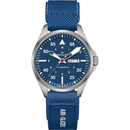 Khaki Pilot Day Date Auto Air Glaciers Edition, 42mm - H64655941