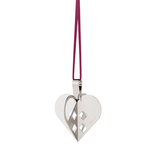 Christmas Collectable Heart Ornament, 2025 - Silver - 10020799