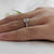 Platinum Emerald Cut Diamond Engagement Ring - 0.96ct