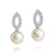 Amberley Open Cluster Pearl Earrings - Silver - 1703313