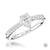 Platinum Pear Cut Diamond Engagement Ring - 0.55ct