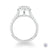 Platinum Skye Marquise Cut Diamond Halo Engagement Ring - 0.68ct