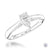 Platinum Pear Cut Diamond Engagement Ring - 0.39ct