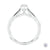 Platinum Pear Cut Diamond Engagement Ring - 0.39ct