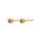 Teeny Tiny January Birthstone Stud Earrings - Gold/Garnet - SPSEGBSGAR