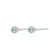 Teeny Tiny March Birthstone Stud Earrings - Silver/Aquamarine - SPSESBSAQU