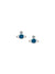 Reina Stud Earrings - Silver/Blue - 62010070-02P168-SM
