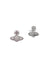 Hermine Bas Relief Earrings - Silver - 62010318-02P202-SM