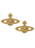 Mini Bas Relief Earrings - Gold - 62020033-02R121-CN