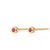 Teeny Tiny July Birthstone Stud Earrings - Gold/Ruby - SPSEGBSRUB