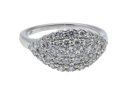 Diamond Cluster Ring, 1.02ct - 18ct White Gold