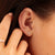 Teeny Tiny April Birthstone Stud Earrings - Silver/Topaz -SPSESBSWTO