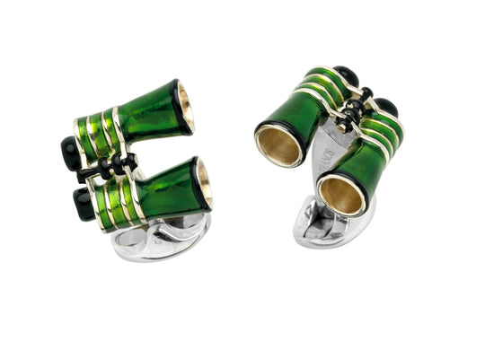 Green Binocular Cufflinks - C1674S1322