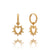 Electric Love Huggie Hoop Earrings - Gold - EGHE4GP
