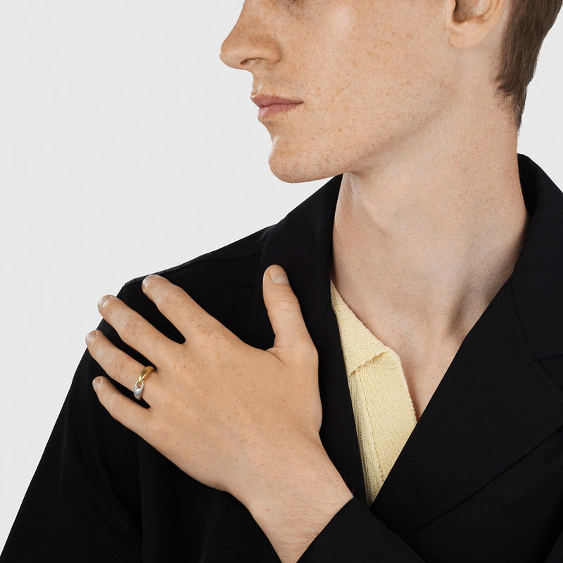 Reflect Ring, Small Link - Silver/Gold - 20001181