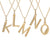 Art Deco Initial O Necklace - Gold - ALO1GP
