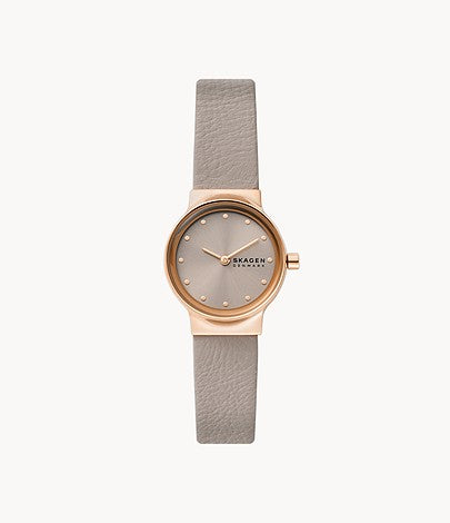 Freja Two-Hand grey Eco Leather Watch - SKW3005