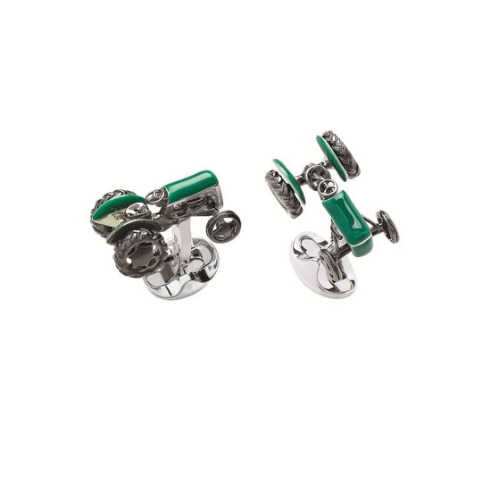 Green Tractor Cufflinks - C0045S13
