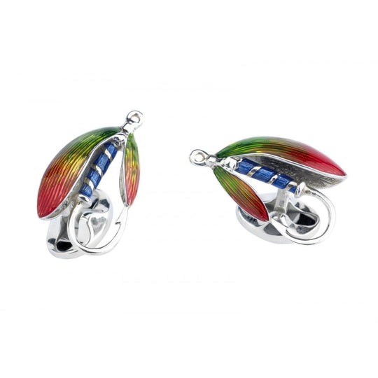 Silver Fly Fishing Cufflinks - C0572S2513