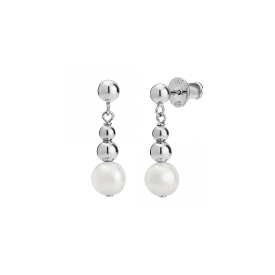 Coast Pearl Drop Earrings - Silver - 1818796