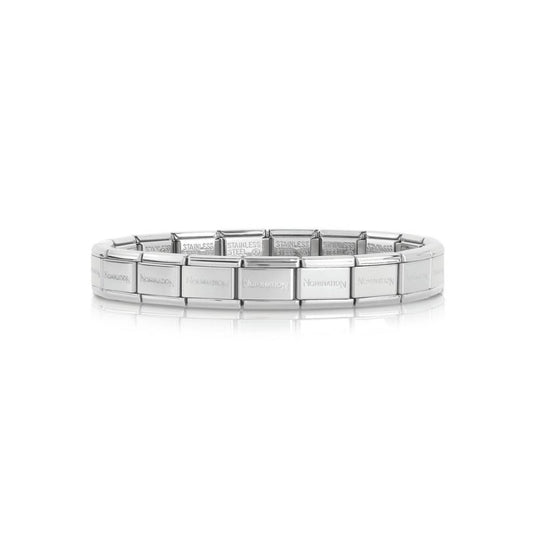 Composable Stainless Steel Classic Starter Bracelet, 18cm - 030000/SI-18