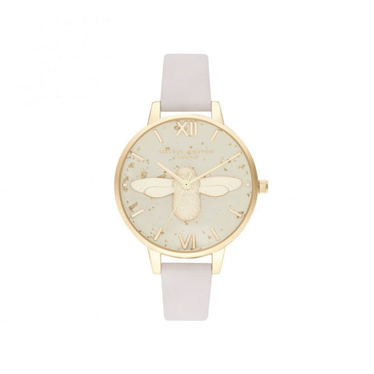 Celestial 3D Bee Pearl Watch - Pink & Gold - OB16GD37