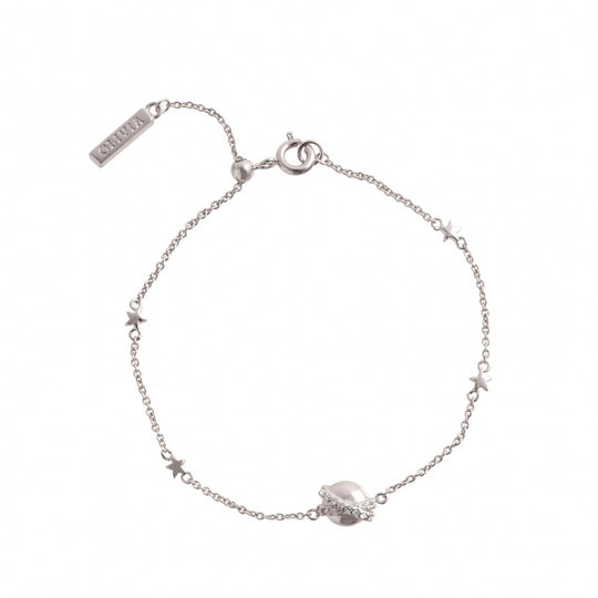 Planet Chain Bracelet - Silver - OBJCLB38