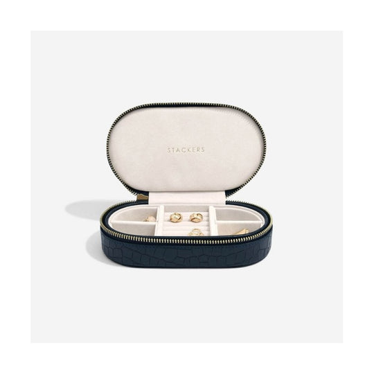 Croc Oval Travel Box - Navy - 74168