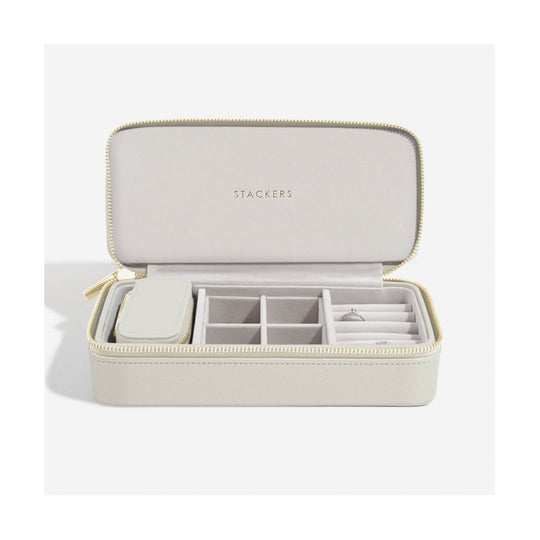 Large Jewellery Box, Zipped - Oatmeal - 75627