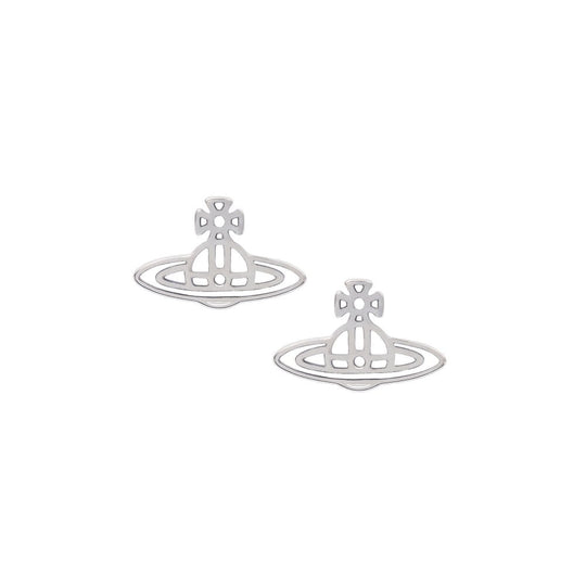 Thin Lines Flat Orb Earrings - Palladium - 62010208-W003-CN