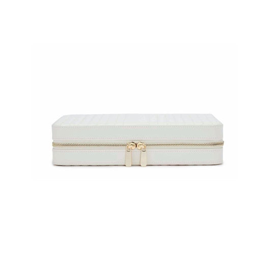 Maria Large Zip Jewellery Case - White - 766153