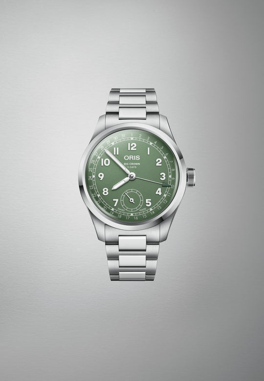 Big Crown Pointer Date Calibre 403 Watch, Green