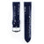 Diva Blue Shiny Watch Strap, Medium Length, 18mm Wide  - 01536180-2-18-SB